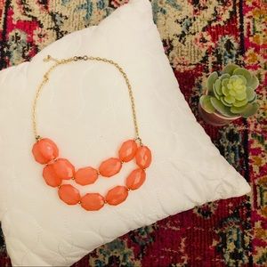 Coral Pink Statement Necklace